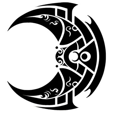 Crescent Moon clip art preview