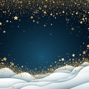 Luxury christmas card with copy space for your design. Christmas background. Illustration. white and golden tone. Generative AI