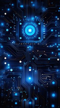 Electronic circuits, blue neon light, Software and Web Developer Programming Code, Binary Abstract Computer Script, Program Developing digital background.