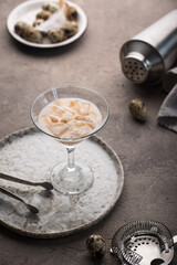 Creamy chocolate coffee alcoholic cocktail