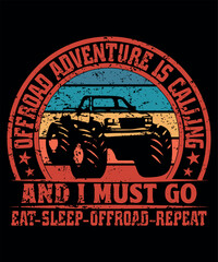 Off road vector tshirt design