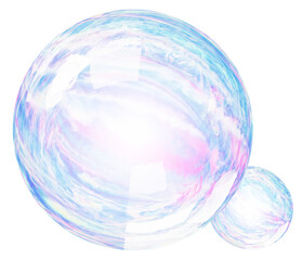 Graphic bubbles illustration, 3d soap bubble clipart, realistic soap bubbles object
