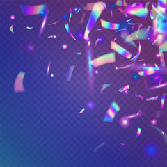Glitch Sparkles. Glitter Foil. Pink Laser Texture. Transparent Background. Bright Art. Metal Banner. Rainbow Glare. Blur Realistic Gradient. Purple Glitch Sparkles