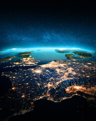 Fototapeta premium France city lights