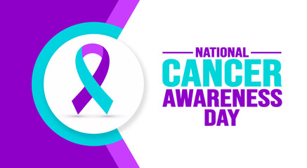 November is National Cancer Awareness Day background template. Holiday concept. background, banner, placard, card, and poster design template with text inscription and standard color. vector.