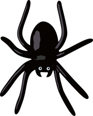 Illustration of halloween spider.