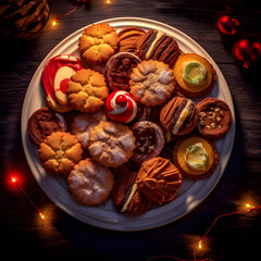 Mince Pies one of the most popular foods on Christmas Eve.AI generated