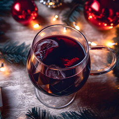 Mulled Wine one of the most popular foods on Christmas Eve.AI generated