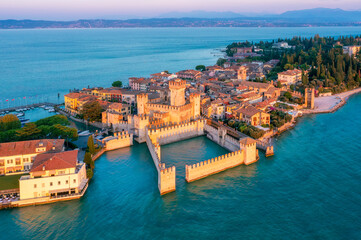Sirmione historical Old town, Lake Garda, Italy