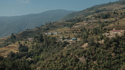 Obraz premium Beautiful landscape in Nepal, near Kathmandu