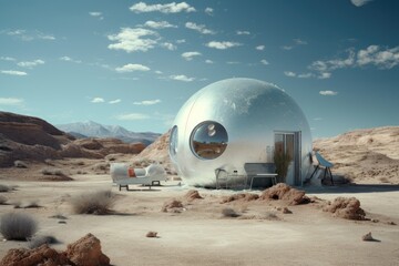 Fototapeta na wymiar Selling lunar land, fascinating concept of extraterrestrial property ownership.