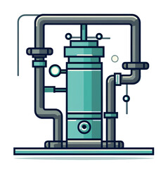  Engine machine icon isolated on transparent background, PNG

