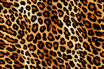 Fototapeta premium Leopard Skin Print Seamless Pattern Background