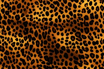 Rolgordijnen Leopard Skin Print Seamless Pattern Background © Pixivir