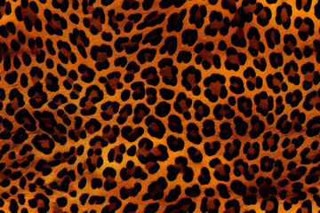 Leopard Skin Print Seamless Pattern Background