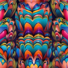 A close-up of an artists hands covered in colorful paint5