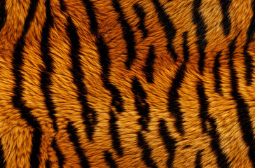 Fototapeta premium Realistic Tiger Skin Texture Pattern And Background