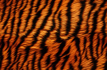 Fototapeta premium Realistic Tiger Skin Texture Pattern And Background
