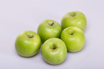 green apples on a white background dessert fresh diet juicy  food healthy berry in Kenya east Africa agriculture natural vegetarian	