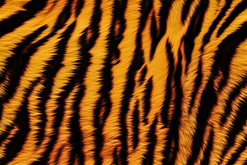 Realistic Tiger Skin Texture Pattern And Background