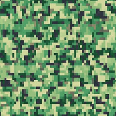 Digital camouflage seamless pattern military geometric camo background