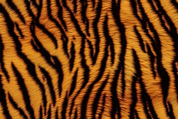 Realistic Tiger Skin Texture Pattern And Background