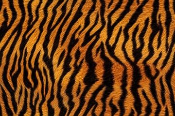 Realistic Tiger Skin Texture Pattern And Background