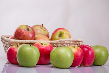apples in basket