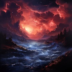 Fototapeta premium Fantasy Illustration of Creative Manipulation