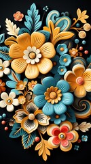 Mandala Design Concept, A Beautiful Illustration for Rangoli