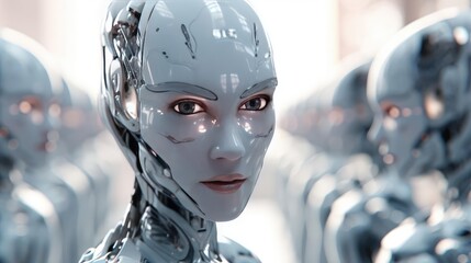 Group of a humanoid robots