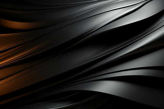 Abstract wavy background consisting of black and gray colors