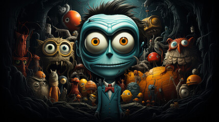 scary halloween background