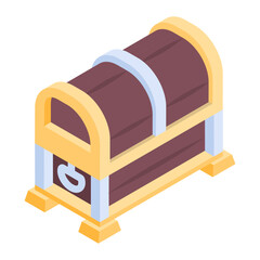 Gaming Components Isometric Icon