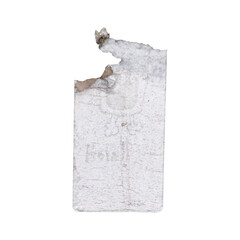 Papel en pared roto y sucio