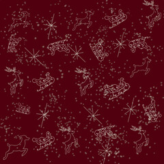 seamless new year pattern, happy new year!! and Merry Christmas