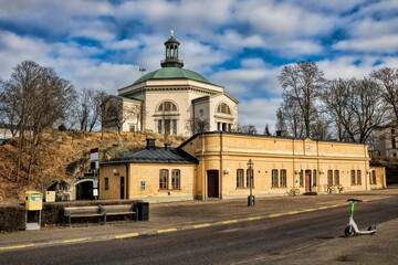 stockholm, schweden - alter pavillon auf der museumsinsel