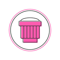 Filled outline Camera photo lens icon isolated on white background. Vector