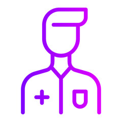 doctor gradient icon