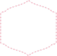 Heart Frame cute pink pastel decoration love pattern classic romantic horizontal vintage frames flower floral border art Elements design border decoration element decor