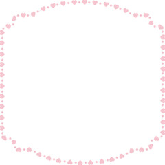 Heart Frame cute pink pastel decoration love pattern classic romantic horizontal vintage frames flower floral border art Elements design border decoration element decor