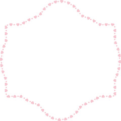 Heart Frame cute pink pastel decoration love pattern classic romantic horizontal vintage frames flower floral border art Elements design border decoration element decor