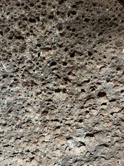 Closeup of volcanic rock in Mauritius