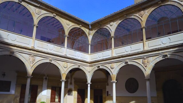 University of Baeza, Jabalquinto Palace. Guadalimar Greenway. Greenways of Jaen. Baeza. Province of Jaen. Andalusia. Spain. Europe