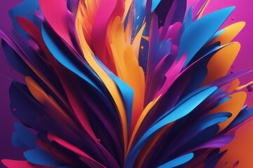 abstract background with colorful splashes abstract background with colorful splashes 3d rendering...