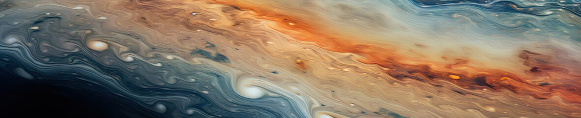 Vivid close-up of Jupiter's surface. - obrazy, fototapety, plakaty