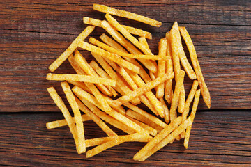 Salted potato sticks