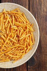 Salted potato sticks