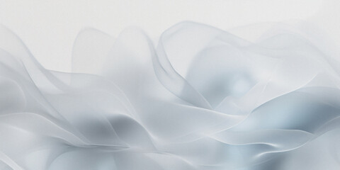 Obraz premium A silk blurry white background for a festive mood. Template for greeting card for entertainment.