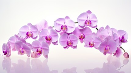 Fototapeta na wymiar Orchid elegance. Long-stemmed orchids, signifying love and strength. 